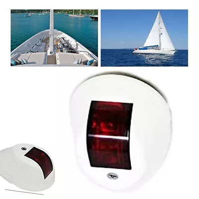 12V AQUATRACK LED NAVIGATION LIGHTS WHITE HOUSING-Port/Starboard Marine/Boat/Nav • $26.96