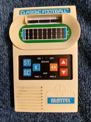 Vintage Mattel Classic Football Electronic Handheld Game 2000 Tested & Working • $28