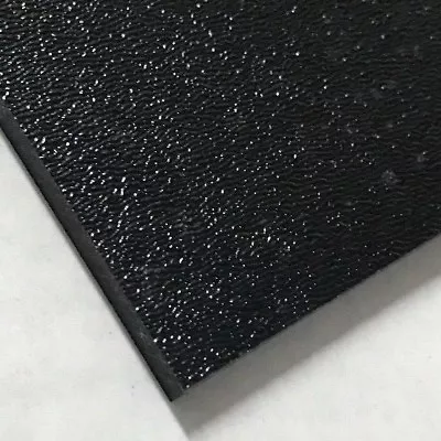 ABS Black Plastic Sheet 1/16  X 12  X 12” Textured 1 Side Vacuum Forming  • $9.53