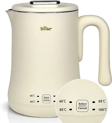 Bear 4-temperature Adjustable 0.6 Litre Electric Kettle 500W Mini Travel Water • £30.74