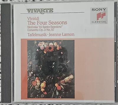 Vivaldi: The Four Seasons (1992 Sony SK 48251) Tafelmusik Jeanne Lamon • $8.15