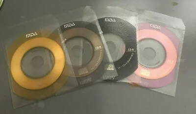 4 Blank MDA Compact Disc Recordable 51MB 6 Min: Yellow Pink Black Brown • £7.50