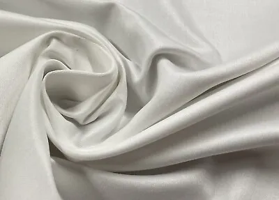 Polycotton Curtain Lining Fabric White Colour  54  WIDE  SOLD PER METER • £2.49