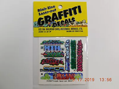 Blair Line Laser Cut Graffiti Decals N Scale #1260 Set #11 New!!!🎨🖼️ • $4.99