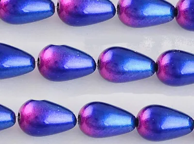 £1.80 • Buy STOCK CLEARANCE - 	Painted Glass Teardrops 13mm - 3 Colour Choices