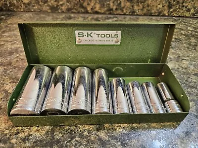 Vintage S-K Tools 3/8  Drive Socket Set  8 Pieces (Lot 961) • $39.99