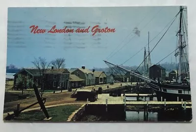 New London & Groton Mystic Seaport Mystic Conn. Postcard (V1) • $4.63