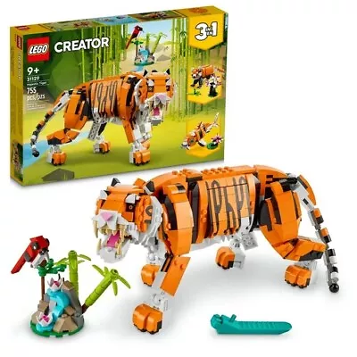 LEGO Creator 3 In 1 Majestic Tiger To Panda Or Koi Fish Set 31129 ( NEW BOX ) • $32