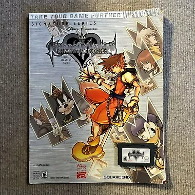 Kingdom Hearts Chain Of Memories Game Boy Advance GBA + Brady Strategy Guide • $24.99