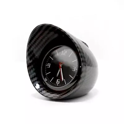 Carbon Fiber Car SUV Interior Dashboard Clock Luminous Backlight Shading Decor • $20.60