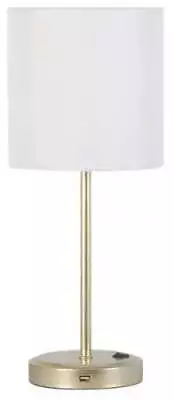 19  Gold Metal Stick Lamp With USB Port Modern Adult Use Door Room Use • $19.97