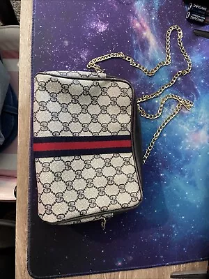 Gucci Vintage Bag Navy Blue Leather Crossbody • $300