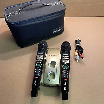 Magic Sing ET23KH Karaoke Wireless Microphone Set With Stand **WORKS** READ • $125