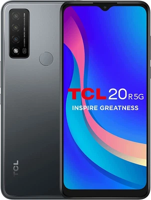 £125 • Buy TCL 20 R 5G - 64GB Unlocked Hybrid Dual SIM Android 11 Smartphone Granite Grey