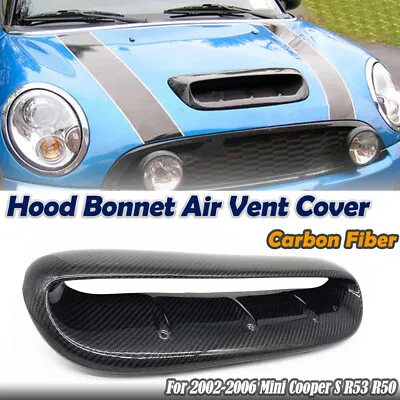 Carbon Fiber Hood Bonnet Scoop Air Vent For 2002-2006 2005 Mini Cooper S R53 R50 • $107.45