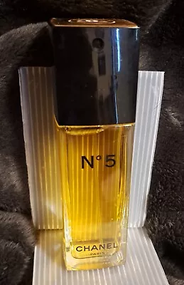 CHANEL No. 5 Paris Eau De Toilette Spray 3.4 Oz 100ml Perfume Vintage - 98% Full • $75