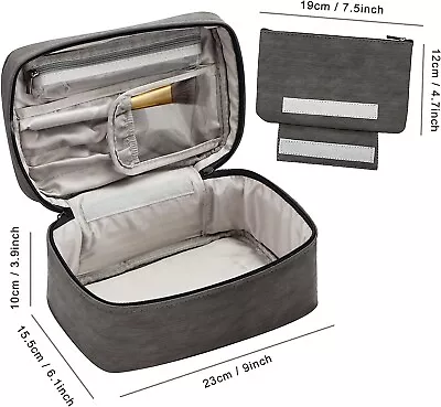 EXERZ Vanity Case/ Cosmetic Case/ Makeup Bag/ Large Potable Travel Storage Bag • £11.99