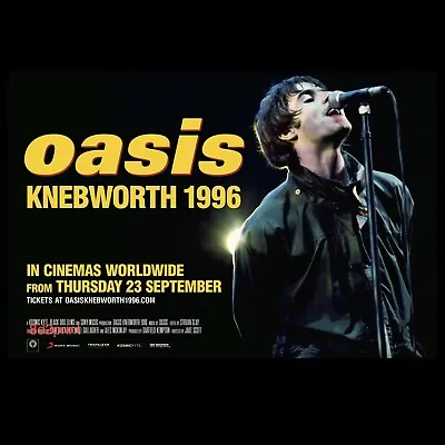 Oasis - Knebworth - Poster Reproduction Print - Size A4 - Glossy Print • £5.99
