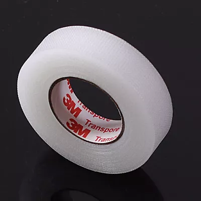 3M TRANSPORE Medical Tape 1.25cm Width Breathable Eyelash Extension Latex Free • £33.97