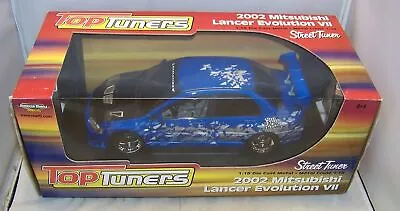 1:18 Ertl 2002 Mitsubishi Lancer Evolution Vii Top Tuners Blue Nib 33700 Rare • $89.99