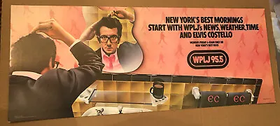 Elvis Costello Poster Promo 1979 MTA Subway Ad Vintage WPLJ NYC  • $199.99