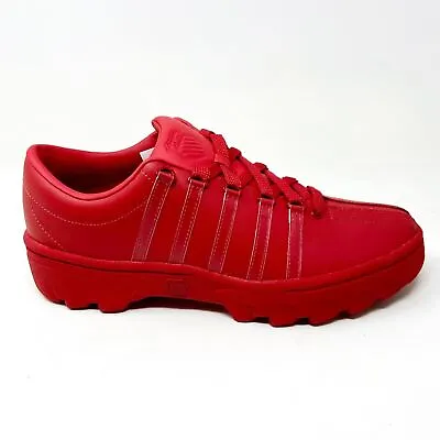 K-Swiss North Classic Triple Red Mens Athletic Casual Shoes Sneakers 06382 601 • $47.95