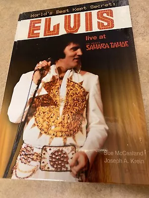 Elvis Presley Live At Del Webb's Sahara Tahoe Hardback Book- Sealed  OOP • $69.99