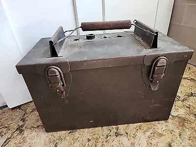 Old Military Metal Box Shoe Shine Kit • $10