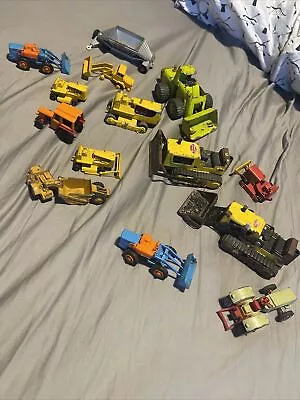 Road Masters IMPY Blue Tractor Lot 14pc Tonka Bulldozer Parts Lot Toys Matchbox • $48