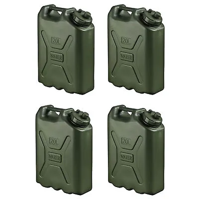 Scepter BPA Durable 5 Gallon 20 Liter Portable Water Storage Container (4 Pack) • $148.99