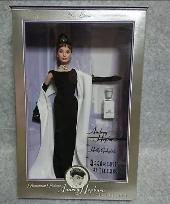 Mattel Barbie  Breakfast At Tiffany's  Audrey Hepburn Unused Item Black Dress • $285.50