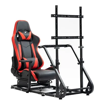 Dardoo Racing Simulator Cockpit With Seat And Monitor Stand Fits Logitech G27G29 • $359.99