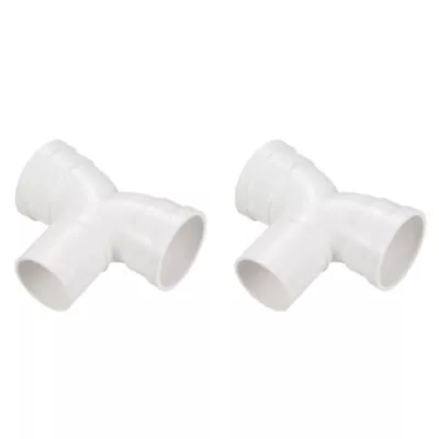 50mm/2  ID 45mm/1.8  OD 102x115mm Wye Pipe Fitting Duct Hose Connector 2pcs • $11.91