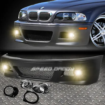 For 99-06 E46 3series Non-m M3 Style Replacement Front Bumper Body Kit+fog Light • $318.88