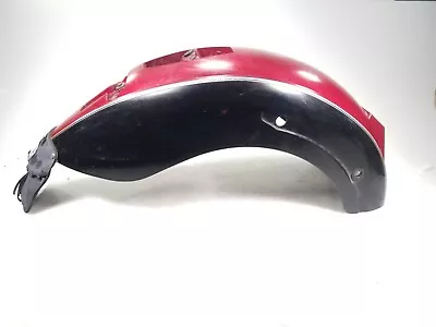 08 Kawasaki VN900 Vulcan Classic Rear Wheel Fender Black Red  Free Shipping • $208.95