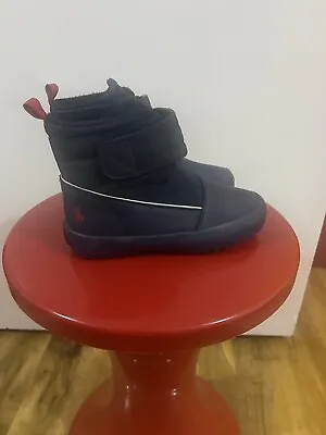 Polo Ralph Lauren Boy's Black Snow Boot Shoes Size UK 10 27.5 EUR Brand New • £24.99