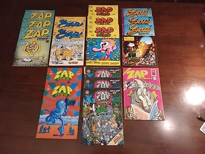 $400 • Buy 17 Zap Comix Edition No. 0, 1, 2, 3, 4, 5, 6 , Special 69 Crumb Adult Comics