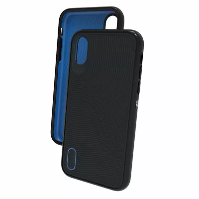 Gear4 Battersea D30 Shockproof Tough Case For Apple IPhone X & XS - Black & Blue • £3.95