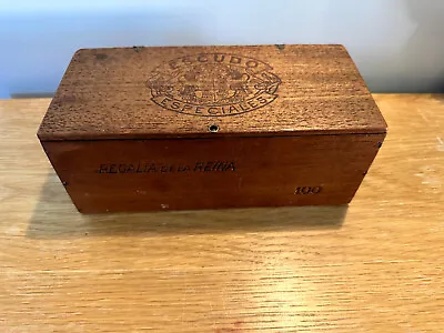 Vintage Escudo Especiales Wooden Cigar Box • $40