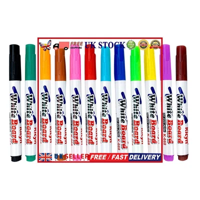£6.98 • Buy Magical Water Painting Pen Erasable Drawing Whiteboard Floating Pen (12pcs) #16Y