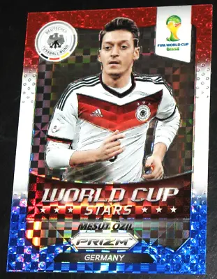 2014 Prizm World Cup Stars Mesut Ozil Red White & Blue Plaid Germany WCS • $6.38