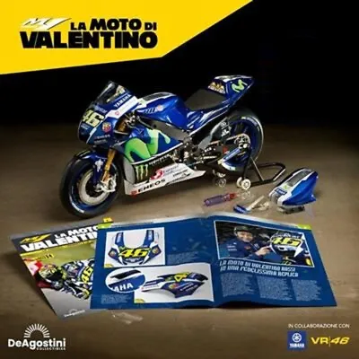 BUILD The Valentino Rossi Yamaha YZR-M1 1:4 Motorcycle #61. 62. 63. 64. 65 • £80.18