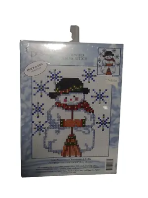 Candamar Designs Christmas Snowman Counted Cross Stitch Kits Quick & Easy 5186 • $8.10