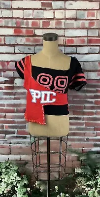 Parasuco Ergonomic Y2K Vtg Crop Cut Out Baby Tee Mesh Top Rare Grunge Punk Goth • $29.99