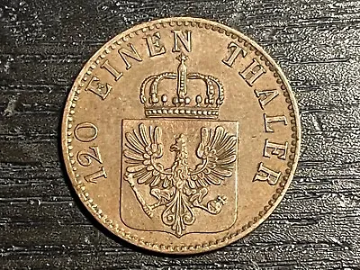 $39.99 • Buy 1864 A German States Prussia 3 Pfenninge Coin