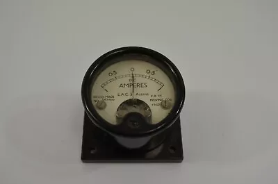 EAC Ampere Gauge Ammeter 1952 St Albans England Model 583126 Vtg Steampunk 2  • $20.99