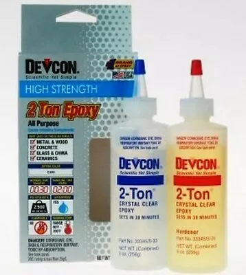 Devcon  30-Minute Epoxy 8.5 Oz. Bottle 2500 Psi Strength HOME  DEV33 • $19.95