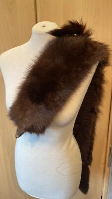 £35 • Buy Vintage Real Fox Fur Tippet Shawl Stole