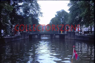 35mm Slide 1970 Amsterdam View Of Canal From Barge  Kodachrome • £8