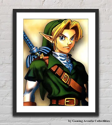 The Legend Of Zelda Ocarina Of Time N64 Glossy Promo Ad Poster Unframed G4426 • $14.98
